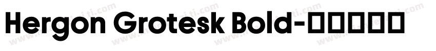Hergon Grotesk Bold字体转换